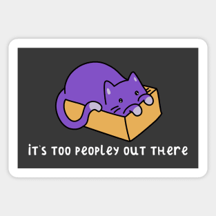 Too Peopley Sticker